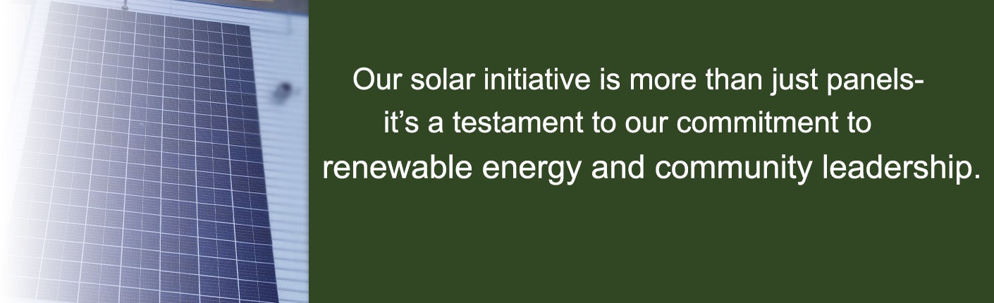 Closer look at the solar array